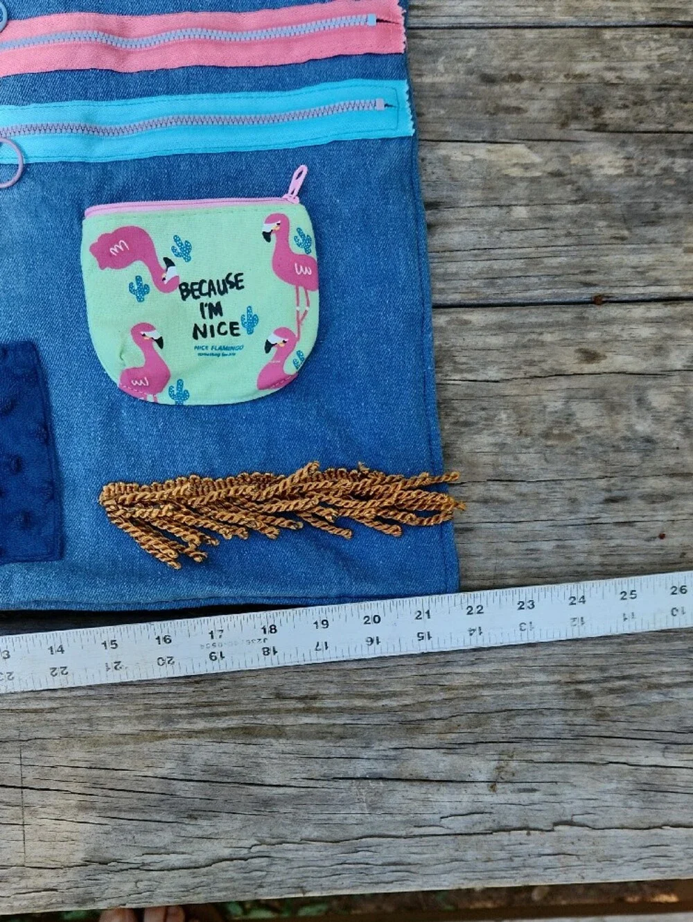 Kids Sensory Activity Mat - Pink, Blue & Multicolor